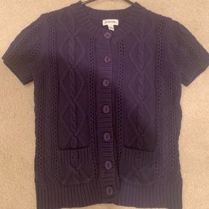 St.John’s navy-blue sweater with pockets